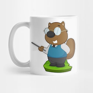 Beaver Teacher Glasses Mug